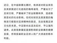 杏彩体育官方平台-关于河南俱乐部发布公告：谴责成都球迷不文明行为亵渎足球精神&amp;严重破坏观赛环境的信息